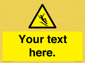 Custom Slippery Stairs Sign